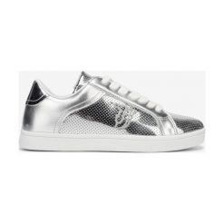 Trussardi Jeans Tenisówki Srebrny. Szare trampki i tenisówki damskie Trussardi Jeans, bez wzorów, z jeansu, bez zapięcia. Za 452,95 zł.