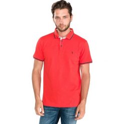 Trussardi Jeans Polo Koszulka Czerwony. Czerwone podkoszulki męskie Trussardi Jeans, m, bez wzorów, z bawełny, polo, bez rękawów. Za 347,95 zł.