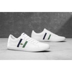 LACOSTE LEROND 119 3 CMA > 737CMA0045042. Buty sportowe męskie Lacoste, ze skóry, bez zapięcia. W wyprzedaży za 319,99 zł.