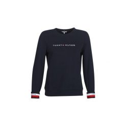 Bluzy Tommy Hilfiger CORP HILFIGER C-NK SWEATSHIRT LS. Niebieskie bluzy damskie TOMMY HILFIGER, xs, bez wzorów, bez rękawów, bez kaptura. Za 375,20 zł.