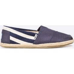 Toms - Espadryle University Classic. Niebieskie espadryle męskie marki Toms, ze skóry. W wyprzedaży za 179,90 zł.