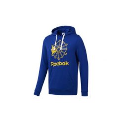 Bluzy Reebok Classic Bluza z kapturem Classics Big Logo. Niebieskie bluzy męskie Reebok Classic, s, bez wzorów, z kapturem, bez rękawów, z kapturem. Za 229,00 zł.
