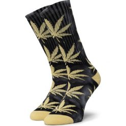 Skarpety Wysokie Unisex HUF - Plantlife Tiedye Sock SK00432 r.OS Black. Czarne skarpetki damskie HUF, bez wzorów, z bawełny. Za 79,00 zł.