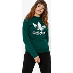 Adidas Bluza Trf Crew Sweat Adicolor , zielony, rozmiar L. Zielone bluzy damskie Adidas, s, bez wzorów, z bawełny, bez rękawów, bez kaptura. W wyprzedaży za 169,99 zł.