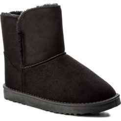 Buty JENNY FAIRY - WS1655-25 Czarny. Czarne botki damskie marki Jenny Fairy, z materiału. Za 69,99 zł.