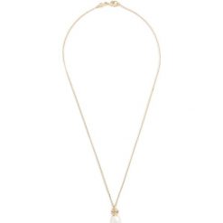 Naszyjnik TORY BURCH - Kira Pearl Pendant Necklake 65177 Tory Gold 709. Żółte naszyjniki męskie Tory Burch, metalowe. Za 489,00 zł.