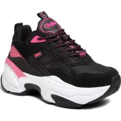 Sneakersy BUFFALO - Crevis P1 BN16302681 Black/Pink. Czarne półbuty damskie Buffalo, ze skóry ekologicznej. Za 429,00 zł.