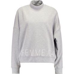 Bluzy damskie: Selected Femme SFMONICA HIGH NECK Bluza light grey melange
