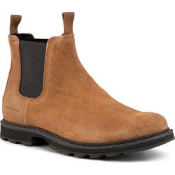 Sztyblety SOREL - Madson Chelsea Wp NM3475 Elk/Coal 286. Pomarańczowe sztyblety męskie Sorel, ze skóry, bez zapięcia. W wyprzedaży za 469,00 zł.