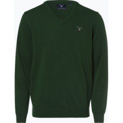 Gant - Sweter męski, zielony. Zielone swetry klasyczne męskie marki GANT, xl, z wełny. Za 299,95 zł.