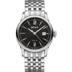 ZEGAREK DOXA VINTAGE FUSION GENTS 624.10.102.10. Czarne zegarki męskie marki DOXA, ze stali. Za 3075,00 zł.