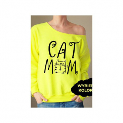 S-xxl wybierz kolory cat mom bluza z. Czerwone bluzy damskie marki One mug a day, s, z nadrukiem, bez rękawów, bez kaptura. Za 149,00 zł.