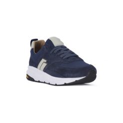 Buty Frau SUEDE JEANS. Niebieskie trampki męskie Frau, bez wzorów, z jeansu, bez zapięcia. Za 702,83 zł.