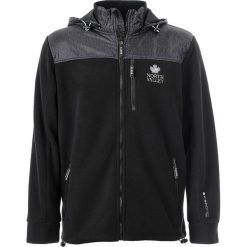 Kurtka polarowa w kolorze czarnym. Czarne bluzy męskie Northvalley, xxl, bez wzorów, z materiału, z kapturem, bez rękawów, bez kaptura. W wyprzedaży za 175,95 zł.