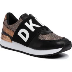 Sneakersy DKNY - Marli K3961231 Black/Bronze. Czarne półbuty damskie DKNY, ze skóry ekologicznej. W wyprzedaży za 299,00 zł.