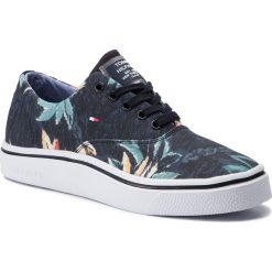 Tenisówki TOMMY HILFIGER - Seasonal Print Oxford Sneaker FM0FM02461 Midnight 403. Niebieskie półbuty męskie TOMMY HILFIGER, na co dzień, bez wzorów, z gumy, eleganckie, bez zapięcia. W wyprzedaży za 239,00 zł.