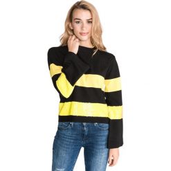 TWINSET Sweter Czarny Żółty. Żółte bluzy damskie Twinset, s, w paski, z wiskozy, bez rękawów, bez kaptura. Za 654,95 zł.