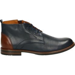 Botki męskie - 638 P BLU J18. Czarne bez kategorii Venezia, ze skóry. Za 249,00 zł.