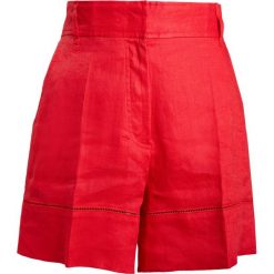 Escada Sport TELLINO Szorty red. Czerwone spodenki sportowe męskie marki Escada Sport, ze lnu, sportowe. W wyprzedaży za 587,30 zł.