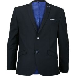 Granatowa Marynarka, Taliowana, 2 Guziki, 2 Rozcięcia - un SARTO, Męska MARUNSTTIM. Niebieskie marynarki garniturowe męskie eleganckie. Za 299,00 zł.