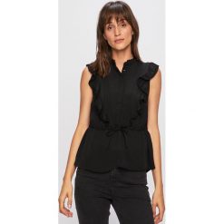 Vero Moda - Bluzka. Białe bluzki damskie Vero Moda, s, bez wzorów, z wiskozy, ze stójką, bez rękawów. W wyprzedaży za 99,90 zł.