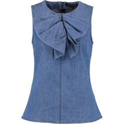 Banana Republic DRAPED BOW TOP Bluzka medium wash. Czarne bluzki damskie marki Fille Du Couturier, z bawełny. W wyprzedaży za 164,50 zł.