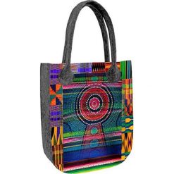 Torebka "City" w kolorze szarym ze wzorem - (S)35 x (W)42 x (G)10 cm. Szare torebki klasyczne damskie Bertoni, bez wzorów, z materiału, bez dodatków. W wyprzedaży za 57,95 zł.
