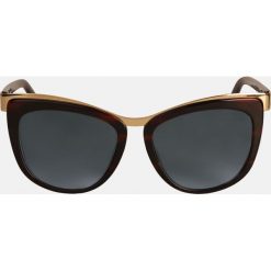 Brązowe okulary przeciwsłoneczne. Pomarańczowe okulary przeciwsłoneczne damskie marki Kazar, owalne. Za 399,00 zł.