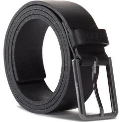 Pasek Męski CALVIN KLEIN - 35Mm Essential Belt K50K505447 BLK. Czarne paski męskie Calvin Klein, w paski, ze skóry. Za 179,00 zł.