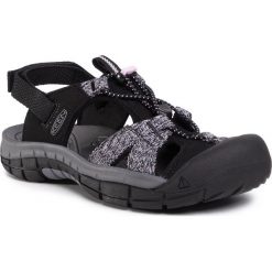 Sandały KEEN - Ravine H2 1023082 Black/Dawn Pink. Czarne klapki damskie Keen, bez wzorów, z tworzywa sztucznego, bez obcasa. W wyprzedaży za 239,00 zł.