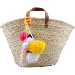 Torebki klasyczne damskie: Torebka w kolorze beżowym – (S)50 x (W)32 x (G)28 cm