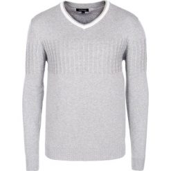 Swetry klasyczne męskie: Sweter w kolorze szarym