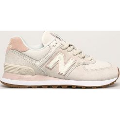 New Balance - Buty WL574SAY. Brązowe buty sportowe damskie New Balance, ze skóry. Za 349,90 zł.
