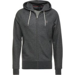 GANT ORIGINAL HOODIE Bluza rozpinana dark antracit melange. Niebieskie bluzy męskie rozpinane marki GANT. Za 509,00 zł.