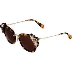 Okulary przeciwsłoneczne damskie: Miu Miu Okulary przeciwsłoneczne mottled brown