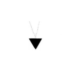 Colare Modern Onyks srebro trójkąt. Czarne naszyjniki damskie marki Brazi druse jewelry, na co dzień, z onyksem, srebrne. Za 170,00 zł.