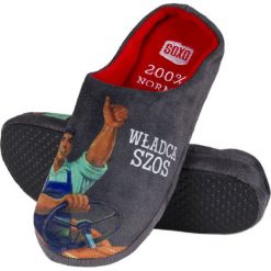 Soxo - Kapcie. Szare kapcie męskie marki Soxo, z materiału. Za 59,99 zł.