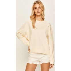Lee - Bluza. Białe bluzy damskie Lee, s, bez wzorów, z bawełny, bez rękawów, bez kaptura. W wyprzedaży za 169,90 zł.