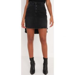 Replay SKIRT Spódnica jeansowa black denim. Czarne spódniczki jeansowe marki Replay, mini. Za 409,00 zł.