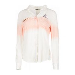 Desigual Koszula Damska Lana M Kremowy. Białe koszule damskie Desigual, m, bez wzorów, z materiału, bez kołnierzyka, bez rękawów. W wyprzedaży za 314,00 zł.