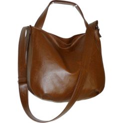 Brązowa torba hobo 3w1, brązowa torba worek. Pomarańczowe torebki klasyczne damskie Pakamera, bez wzorów, na ramię, bez dodatków. Za 145,00 zł.