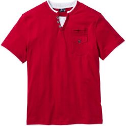 T-shirt z kieszonką bonprix ciemnoczerwony. Czerwone t-shirty męskie bonprix, m. Za 44,99 zł.