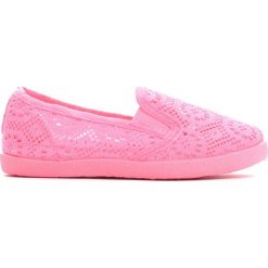 Trampki chłopięce: Ciemnoróżowe Tenisówki Lace Punching