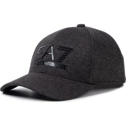 Czapka z daszkiem EA7 EMPORIO ARMANI - 275889 9A503 08749 Carbon Melange. Szare czapki męskie EA7 Emporio Armani, bez wzorów, z elastanu. W wyprzedaży za 199,00 zł.