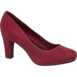 Czółenka damskie 5th Avenue bordowe. Czerwone czółenka damskie 5th Avenue, bez wzorów, ze skóry, bez obcasa, na obcasie. Za 179,90 zł.