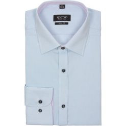 Koszula bexley 2026 długi rękaw slim fit niebieski. Niebieskie koszule męskie jeansowe Recman, m, z klasycznym kołnierzykiem, z długim rękawem. Za 29,99 zł.