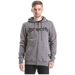 Meatfly Bluza Z Kapturem Formularz B - Heather Betonu (Rozmiar M). Brązowe bluzy męskie marki Meatfly, m, z napisami, z kapturem, bez rękawów, z kapturem. W wyprzedaży za 144,00 zł.