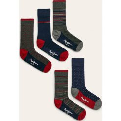 Pepe Jeans - Skarpety Seward (5 pack). Skarpetki męskie Pepe Jeans, bez wzorów, z elastanu. W wyprzedaży za 99,90 zł.