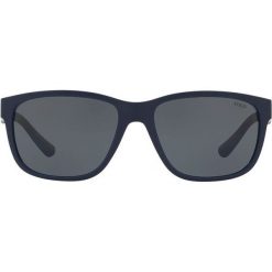 Polo Ralph Lauren - Okulary 0PH4142. Czarne okulary przeciwsłoneczne męskie marki Polo Ralph Lauren, z materiału, prostokątne. W wyprzedaży za 399,90 zł.