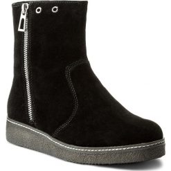 Botki CAPRICE - 9-26409-29 Black Suede 004. Czarne botki damskie skórzane marki Caprice. W wyprzedaży za 239,00 zł.